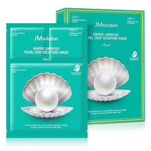 Маска для лица JM Solution Marine Luminous Pearl Deep Moisture Mask 3 в 1 ― Косметика, косметика оптом в Новосибирске, компания Xifeishi