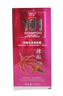 Шампунь 101 от выпадения волос с экстрактом Красного перца , 400 мл  ― Косметика, косметика оптом в Новосибирске, компания Xifeishi